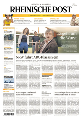 Cover of Rheinische Post - Monchengladbach and Korschenbroich