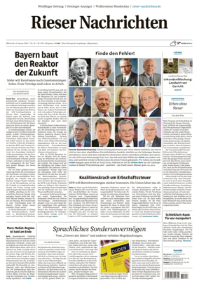 Cover of Rieser Nachrichten