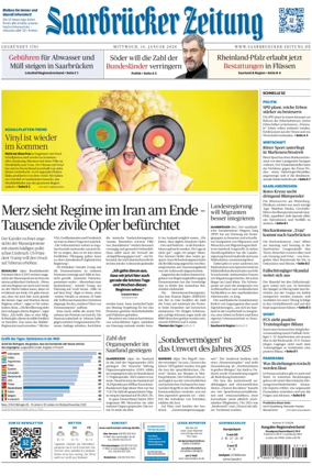 Cover of Saarbruecker Zeitung
