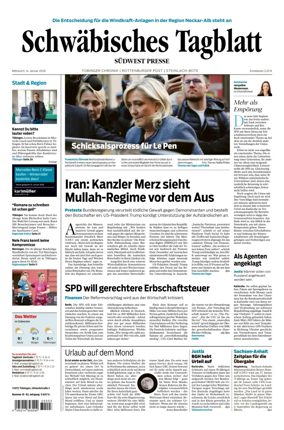 Cover of Schwabisches Tagblatt - Tubinger Chronik