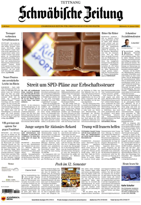 Cover of Schwabische Zeitung (Tettnang)