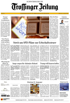 Cover of Trossinger Zeitung