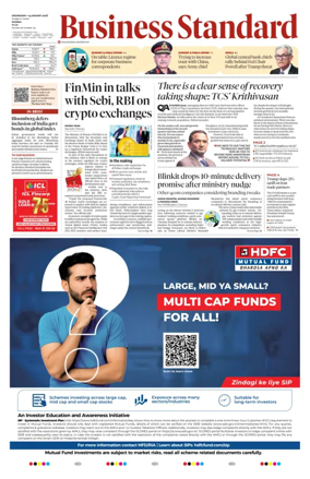 Cover of Business Standard