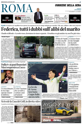 Cover of Corriere della Sera (Roma)