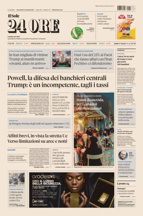 Cover of Il Sole 24 Ore