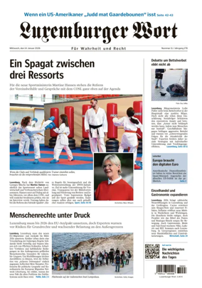 Cover of Luxemburger Wort