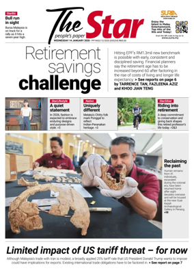 Cover of The Star Malaysia