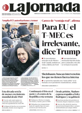 Cover of La Jornada