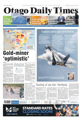 Cover of Otago Daily Times