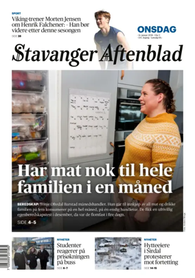 Cover of Stavanger Aftenblad