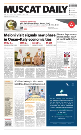 Cover of Muscat Daily