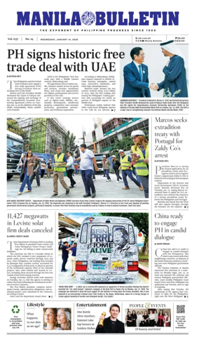 Cover of Manila Bulletin