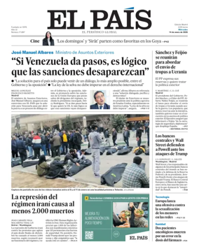 Cover of El Pais