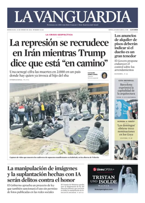 Cover of La Vanguardia
