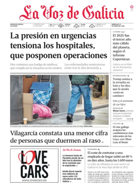 Cover of La Voz de Galicia (Arousa)