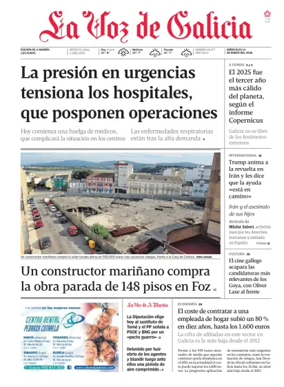 Cover of La Voz de Galicia (Viveiro)