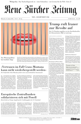 Cover of Neue Zurcher Zeitung