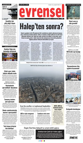 Cover of Evrensel Gazetesi