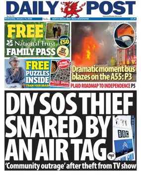 Cover of Daily Post (North Wales)