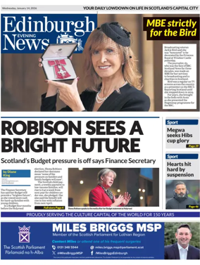 Cover of Edinburgh Evening News