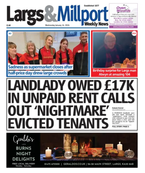 Cover of Largs & Millport Weekly News