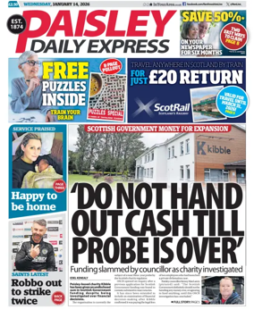 Cover of Paisley Daily Express