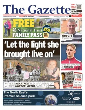 Cover of Teesside Evening Gazette