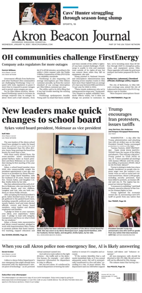 Cover of Akron Beacon Journal