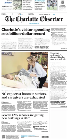 Cover of The Charlotte Observer