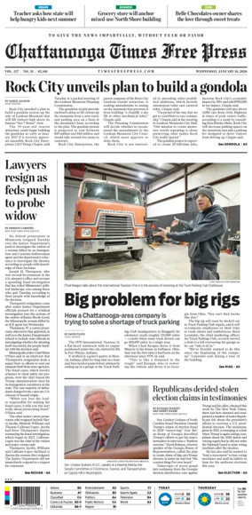 Cover of Chattanooga Times Free Press