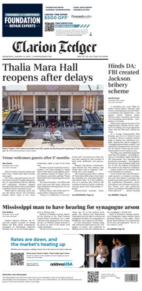 Cover of Clarion Ledger