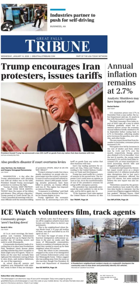Cover of Great Falls Tribune