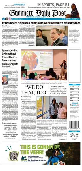 Cover of Gwinnett Daily Post