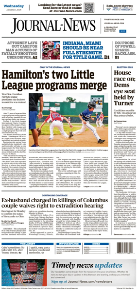 Cover of Hamilton Journal News