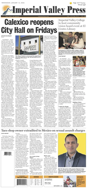 Cover of Imperial Valley Press