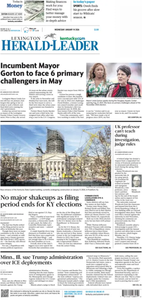 Cover of Lexington Herald-Leader