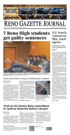 Cover of Reno Gazette Journal