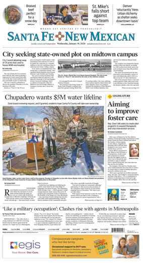 Cover of Santa Fe New Mexican