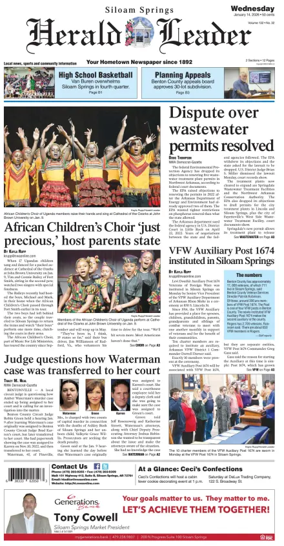 Cover of Siloam Springs Herald Leader