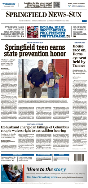 Cover of Springfield News-Sun