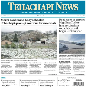 Cover of Tehachapi News