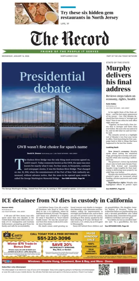 Cover of The Bergen Record