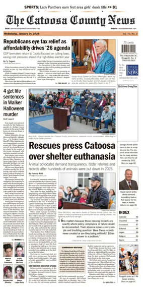 Cover of The Catoosa County News