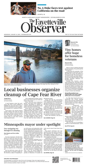 Cover of The Fayetteville Observer