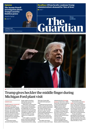 Cover of The Guardian (USA)