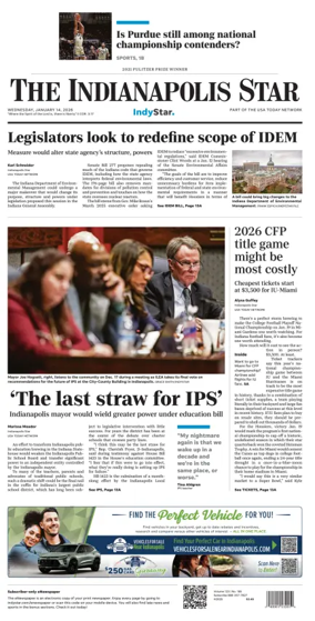 Cover of The Indianapolis Star