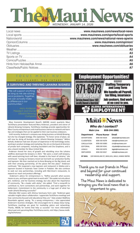 Cover of The Maui News