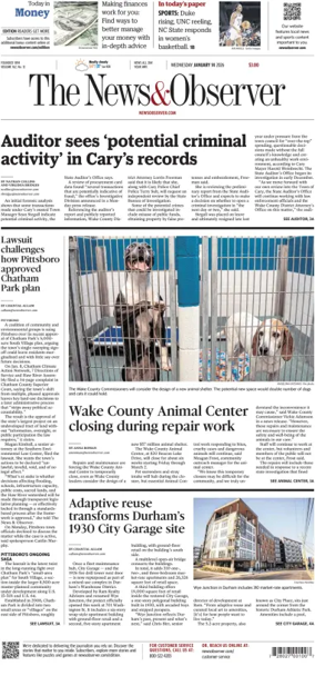 Cover of The News & Observer