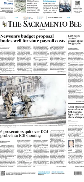 Cover of The Sacramento Bee