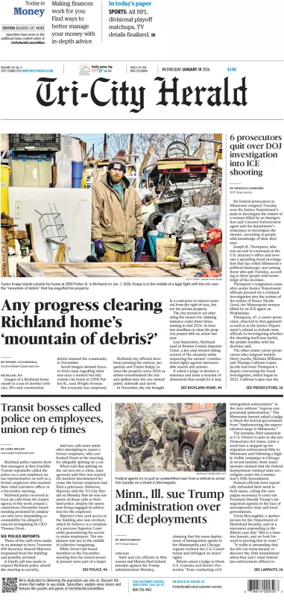 Cover of Tri-City Herald